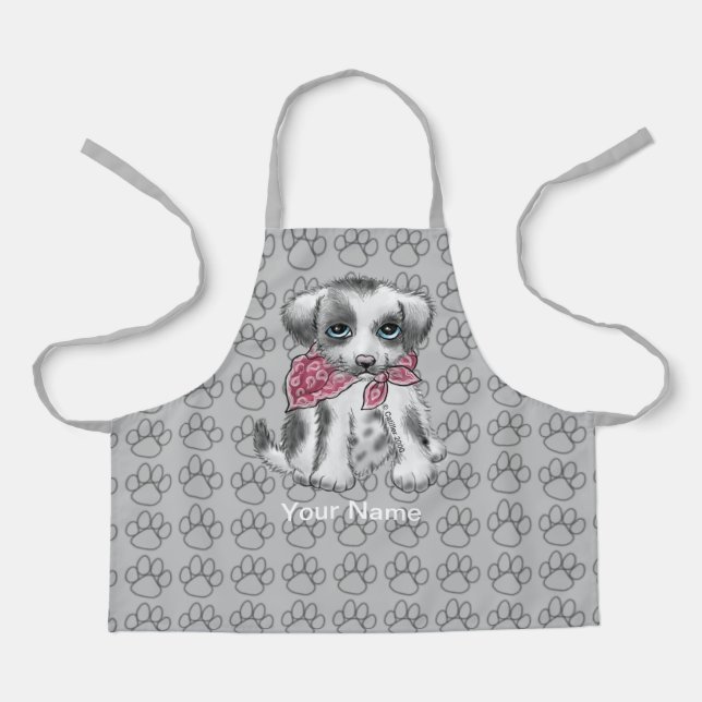 Delantal de Chef Cachorro Perro (Anverso)