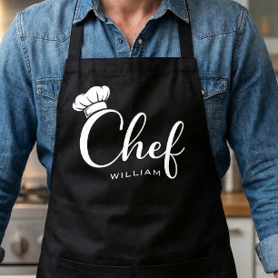 Delantal de Chef con Nombre Personalizado para Hom
