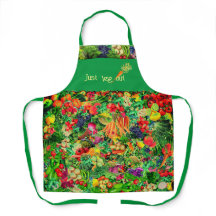 Delantal de Chef de Moda Saludable de Verduras (Me