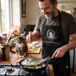 Delantal de Chef Le Chat d'Argent Édition Noire |