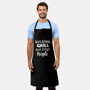 Delantal de Chef Papá Negro - Regalo de Parrilla P