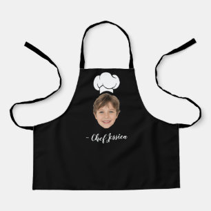Delantal de chef personalizado con cara y nombre d
