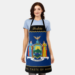 Delantal de chefs de Nueva York, EE. UU., Bandera