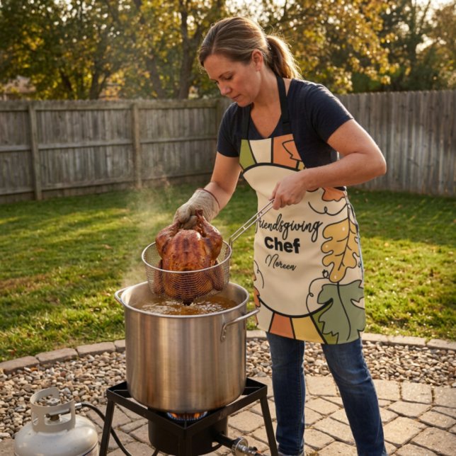 Delantal de chefs editable para Friendsgiving  (Subido por el creador)