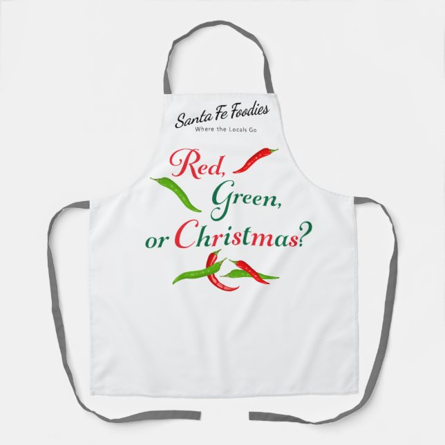 Delantal de Chile Rojo, Verde o Navidad (Anverso)
