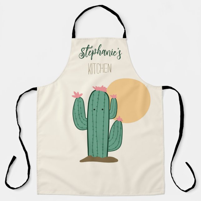 Delantal de cocina Cactus Lindo (Anverso)