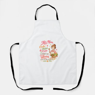 Delantal de cocina con amor para mamá, regalo ador