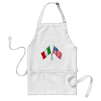 Delantal de cocina con bandera de Italia EE. UU.