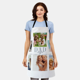Delantal de cocina con collage de fotos personaliz