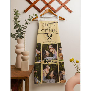 Delantal de Cocina con Collage de Fotos Personaliz