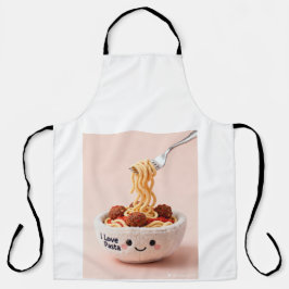 Delantal de cocina con el chef italiano que ama la