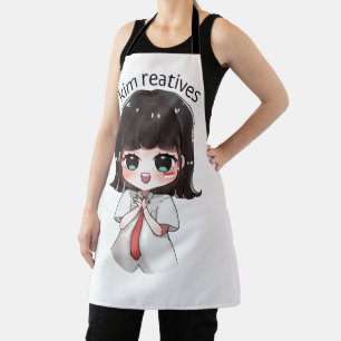 Delantal de cocina con estampado completo de linda