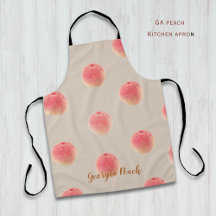 Delantal de cocina con estampado de melocotón – Es