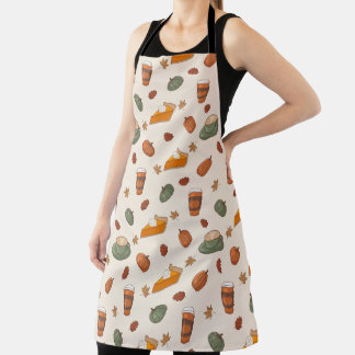 Delantal de cocina con estampado de repostería de