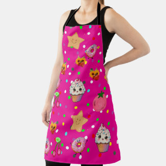 Delantal de cocina con estampado total personaliza