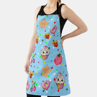 Delantal de cocina con estampado total personaliza