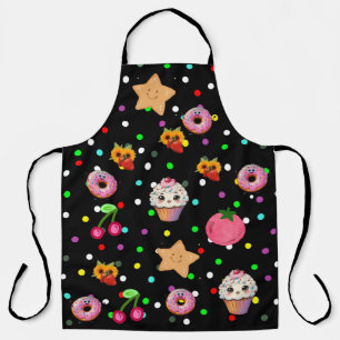 Delantal de cocina con estampado total personaliza