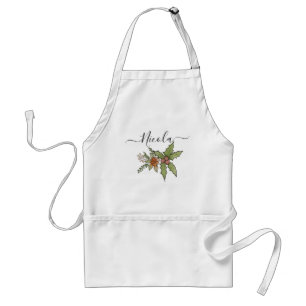 Delantal de cocina con monograma personalizado - C