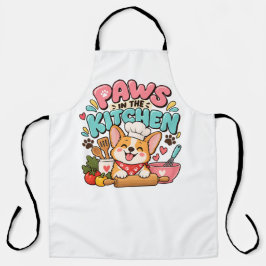 Delantal de Cocina con Patitas de Gato Adorables