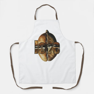 Delantal de cocina con sabor a café