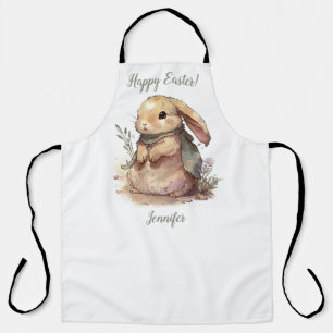 Delantal de cocina Cute Bunny Happy Easter