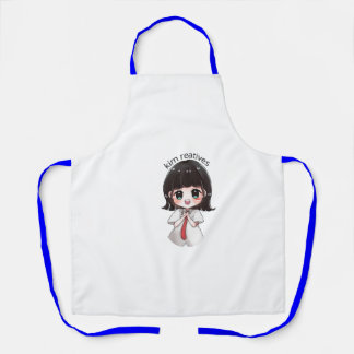 Delantal de cocina de chica anime Chibi linda