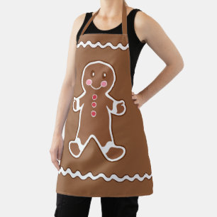 Delantal de cocina de galleta de jengibre