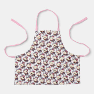 delantal de cocina de gato kawaii