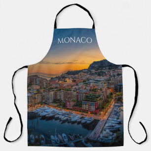 Delantal de cocina de Mónaco recuerdo recuerdo