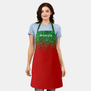 Delantal de cocina de Navidad personalizado