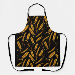 Delantal de cocina de trigo dorado