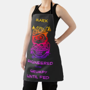 Delantal de cocina divertido de Ramen Cat Steampun