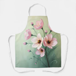Delantal de cocina floral