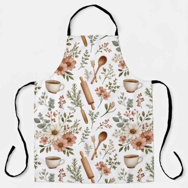 Delantal de Cocina Floral (Anverso)