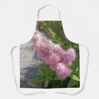Delantal de cocina floral de flor de Astilbe rosa