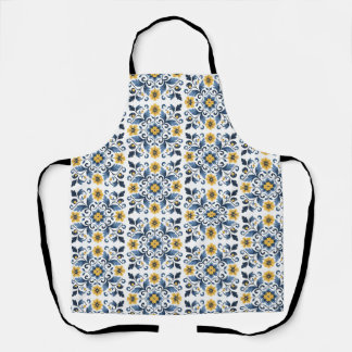 Delantal de cocina floral retro para mujeres