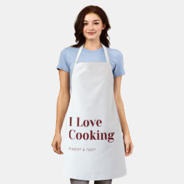Delantal de cocina 'Me encanta cocinar' Ropa de co