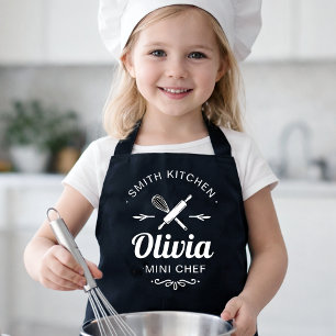 Delantal de Cocina Mini Chef para Niños con Nombre