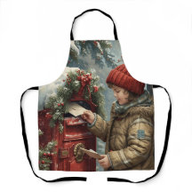 delantal de cocina navideño acogedor festivo