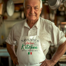 Delantal de cocina Nonno's Italian Kitchen - Dove 