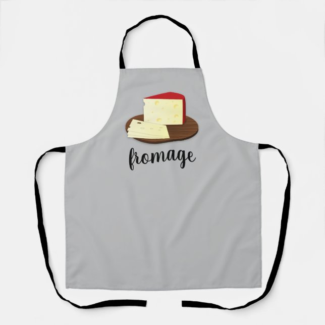 Delantal de cocina para amante del queso Fromage (Anverso)