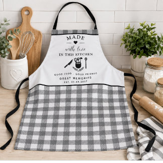 Delantal de Cocina Personalizado de Cuadro Búfalo