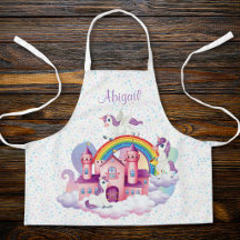 Delantal de Cocina Personalizado de Unicornio para