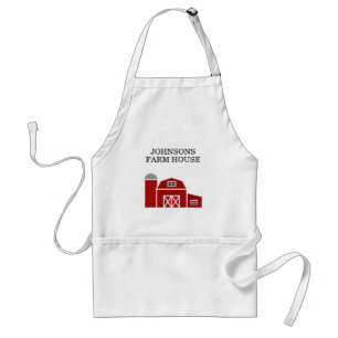 Delantal de cocina personalizado granja de granero