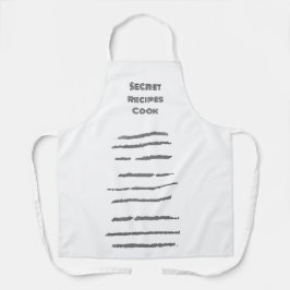 Delantal de cocina Recetas Secretas Diseño de coci