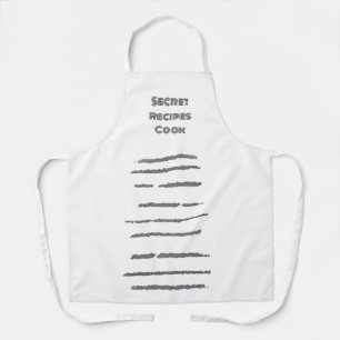 Delantal de cocina Recetas Secretas Diseño de coci