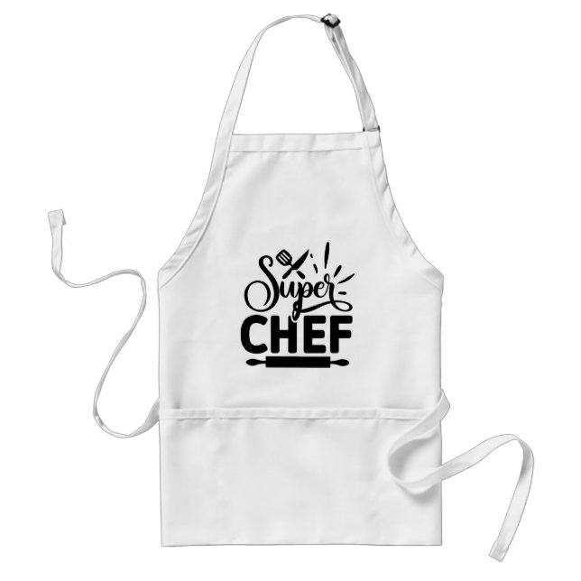 Delantal de cocina Super Chef con herramientas (Frente)