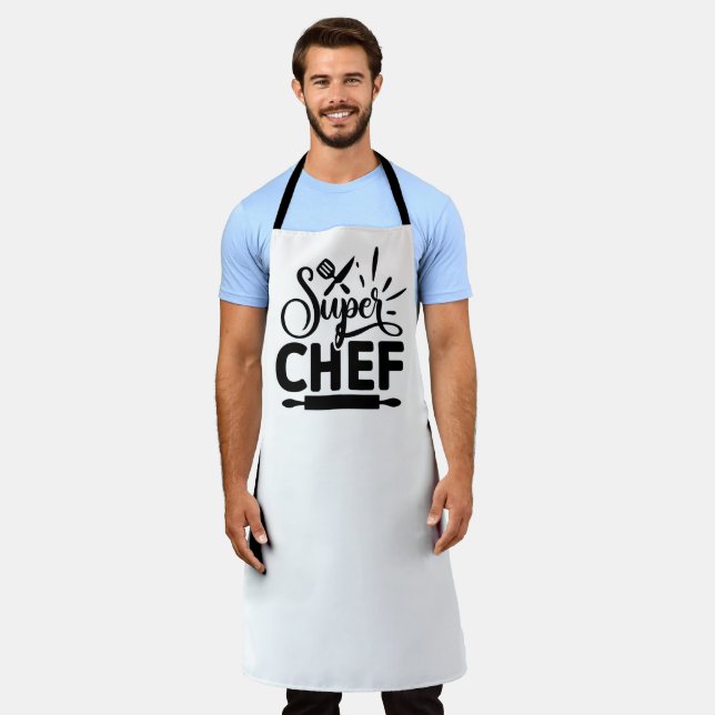 Delantal de cocina Super Chef con herramientas (Gastado)