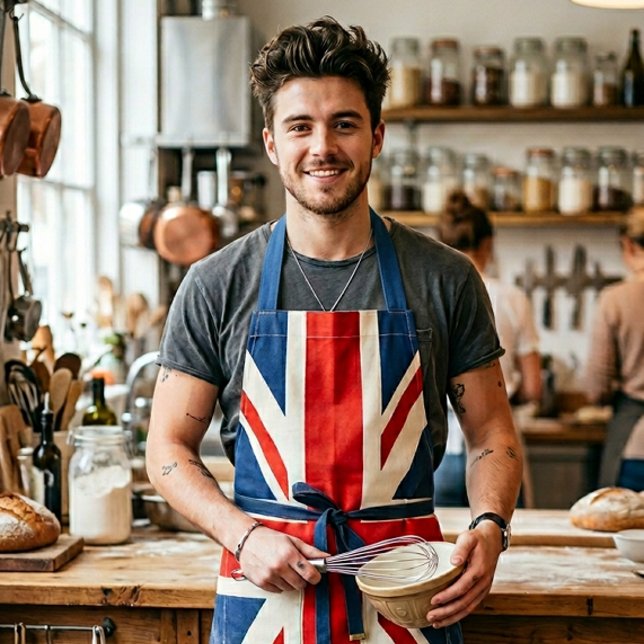 Delantal de cocina Union Jack - Regalo de bandera  (Subido por el creador)