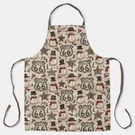 Delantal de Cocina Vintage Hombre de Nieve Madre C